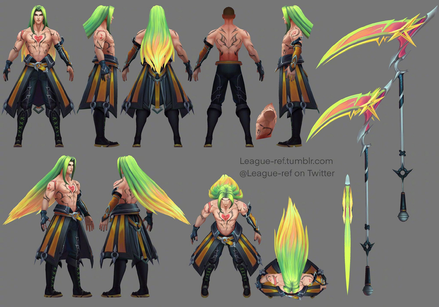 《英雄聯盟》全新男團“心之鋼”皮膚建模圖公開！