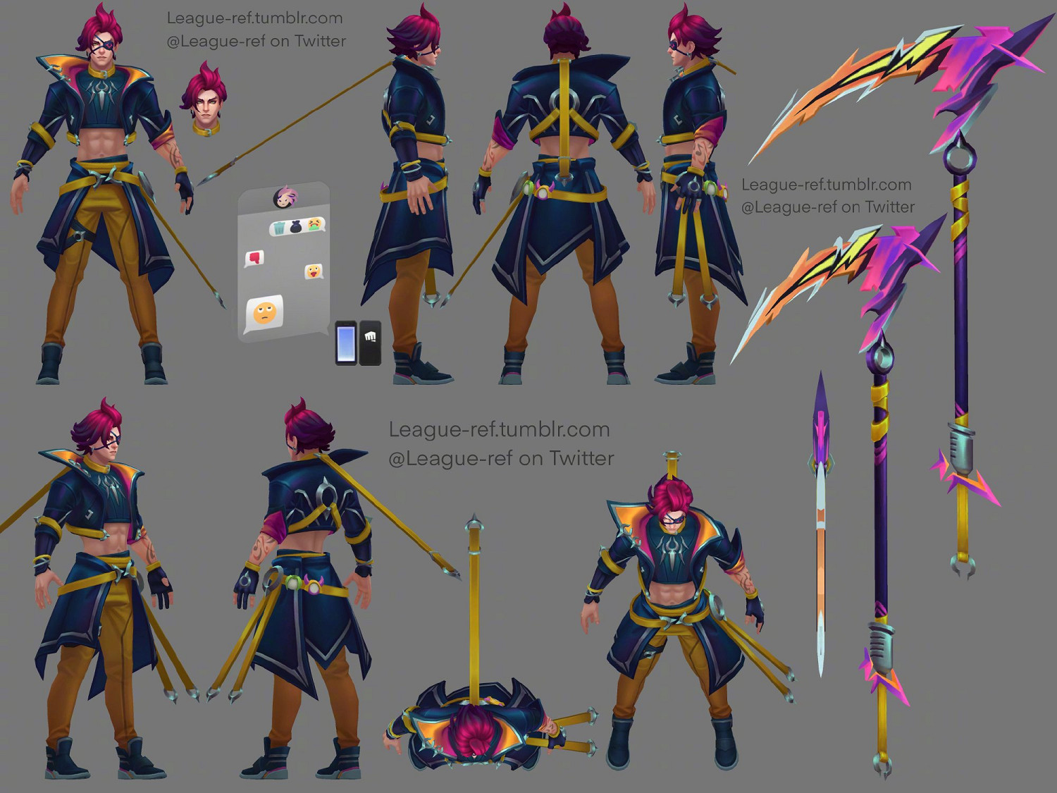 《英雄聯盟》全新男團“心之鋼”皮膚建模圖公開！