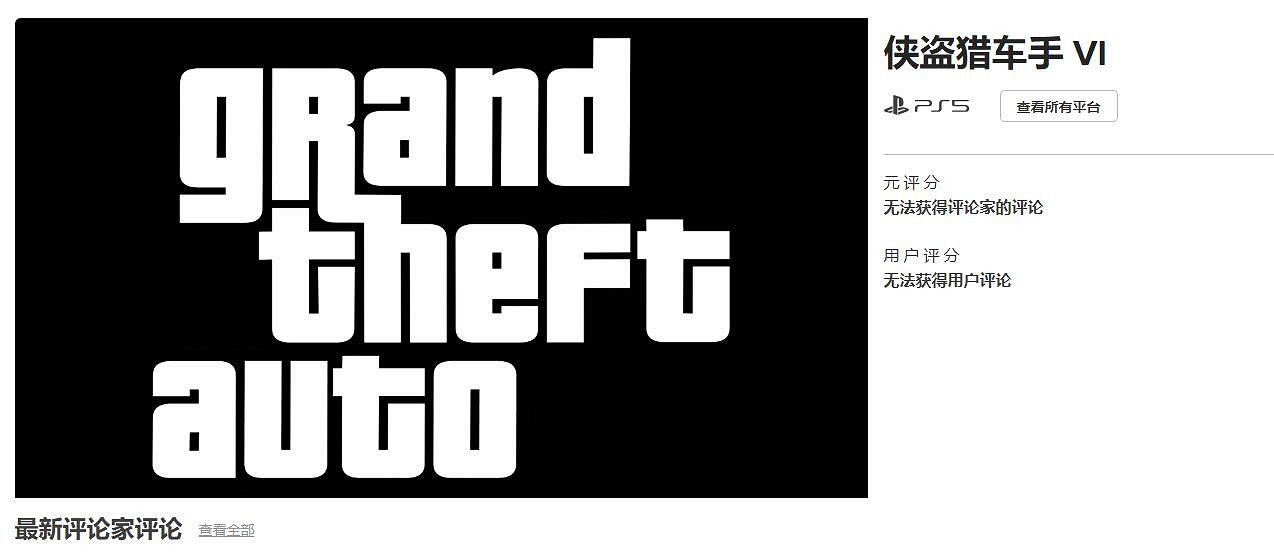 《GTA6》M站頁面上線！網友反應：我冰冷的心早已麻木