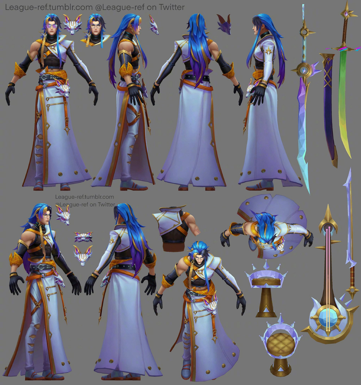 《英雄聯盟》全新男團“心之鋼”皮膚建模圖公開！