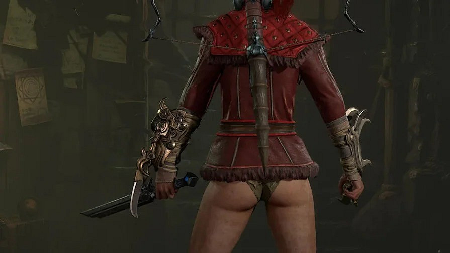 暴雪的福利?《暗黑4》護甲短的連美女屁股都遮不住! 暴雪的福利?《暗黑4》護甲短的連美女屁股都遮不住!