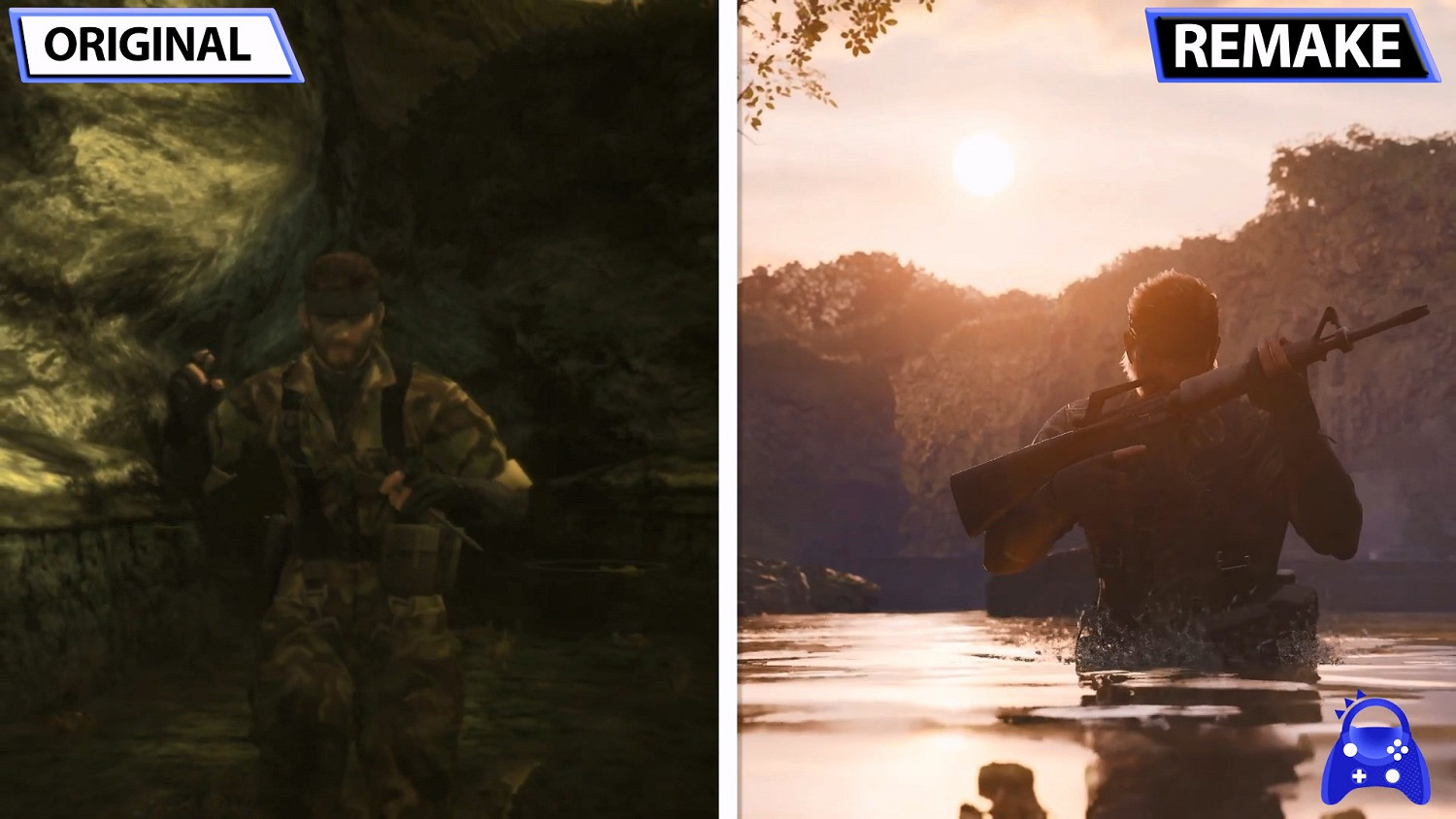 《潛龍諜影3重製版》與原版畫面對比 視效改進明顯! 《潛龍諜影3重製版》與原版畫面對比 視效改進明顯!