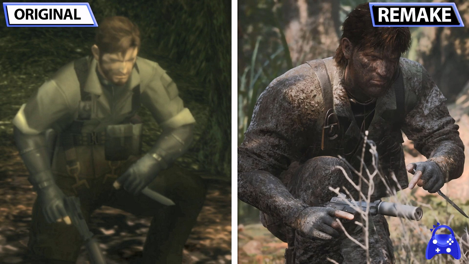 《潛龍諜影3重製版》與原版畫面對比 視效改進明顯! 《潛龍諜影3重製版》與原版畫面對比 視效改進明顯!