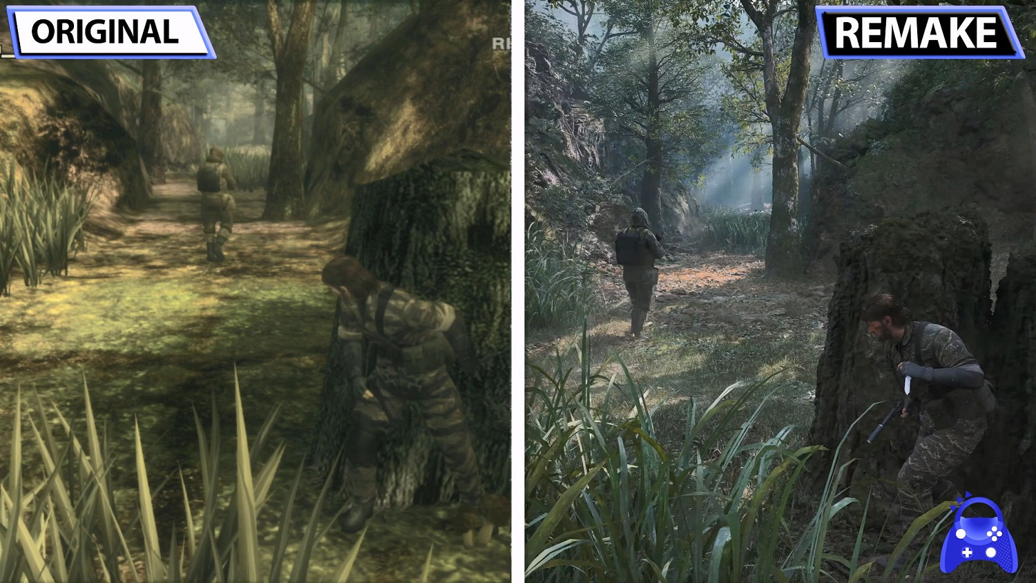 《潛龍諜影3重製版》與原版畫面對比 視效改進明顯! 《潛龍諜影3重製版》與原版畫面對比 視效改進明顯!