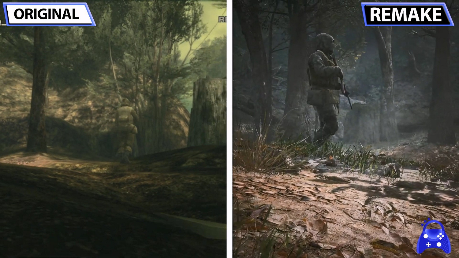 《潛龍諜影3重製版》與原版畫面對比 視效改進明顯! 《潛龍諜影3重製版》與原版畫面對比 視效改進明顯!