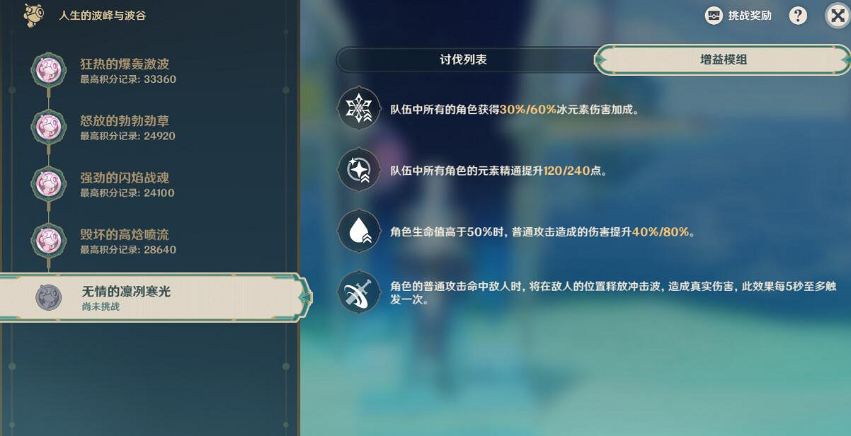 《原神》人生的波峰與波谷第五關怪物介紹