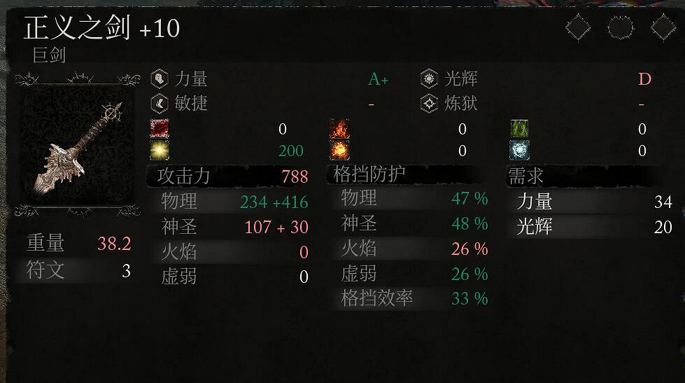 《墮落之主》巨劍+10屬性一覽 +10巨劍效果怎麽樣？