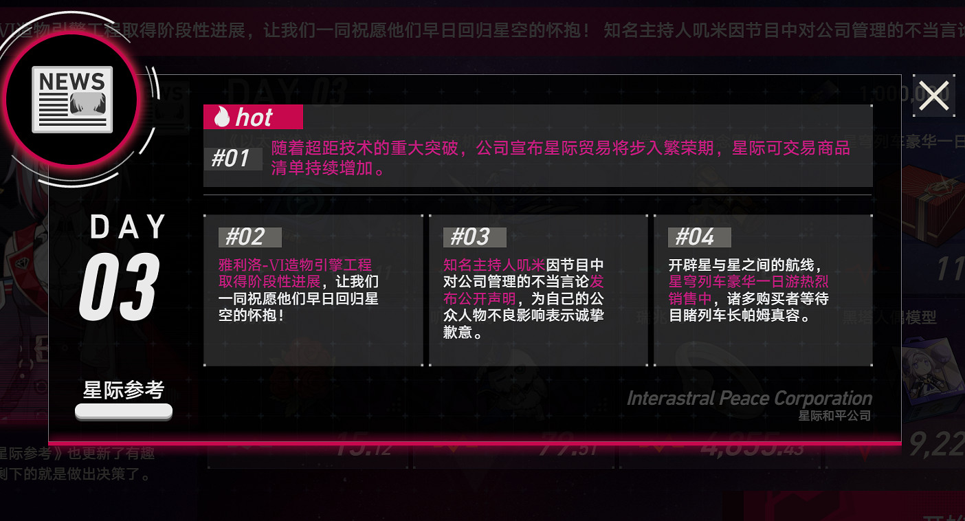 《崩壞星穹鐵道》模擬市場第三天買什麽 模擬市場10月27日攻略