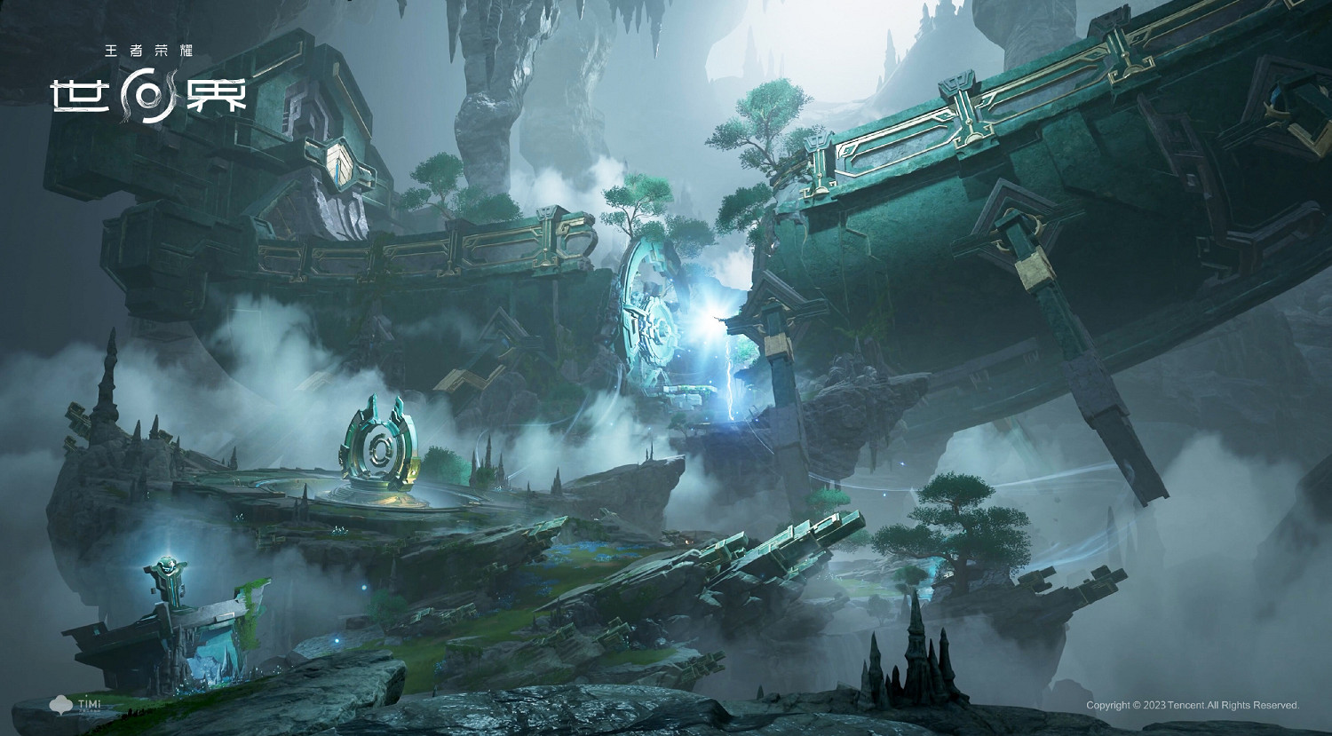 《王者榮耀世界》高清壁紙圖：稷下星之隊挑戰元歌傀儡