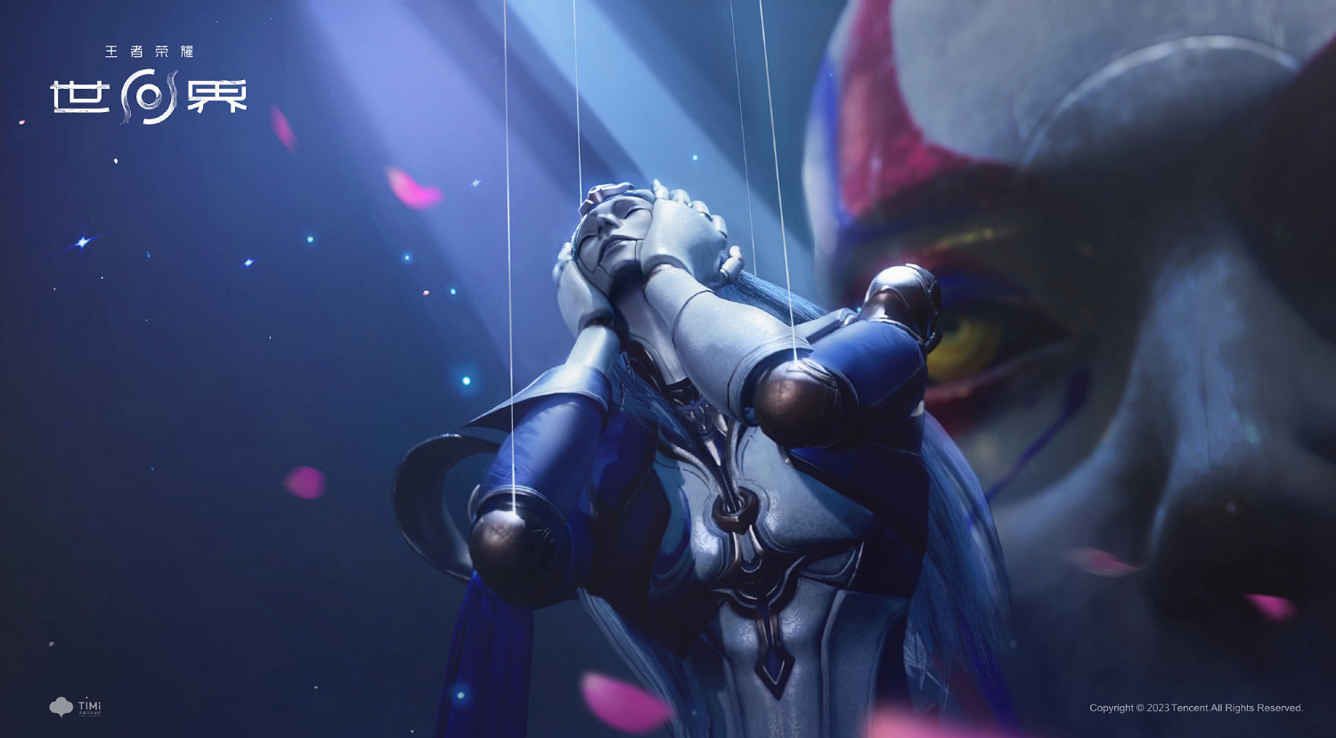 《王者榮耀世界》高清壁紙圖：稷下星之隊挑戰元歌傀儡