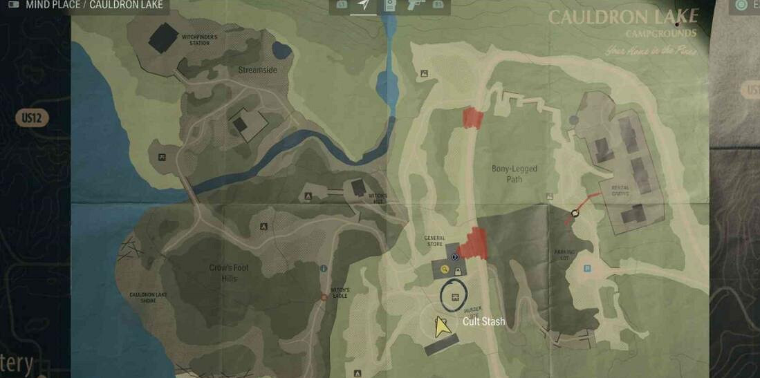 《心靈殺手2》謀殺現場藏匿物位置