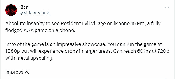 2023年手機竟能玩3A大作？《生化8》iOS版實機截圖！