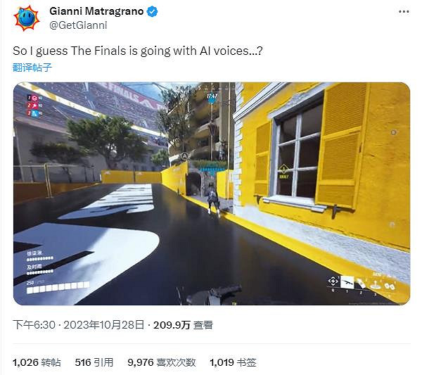 免費射擊遊戲《The Finals》正在使用AI進行配音 免費射擊遊戲《The Finals》正在使用AI進行配音