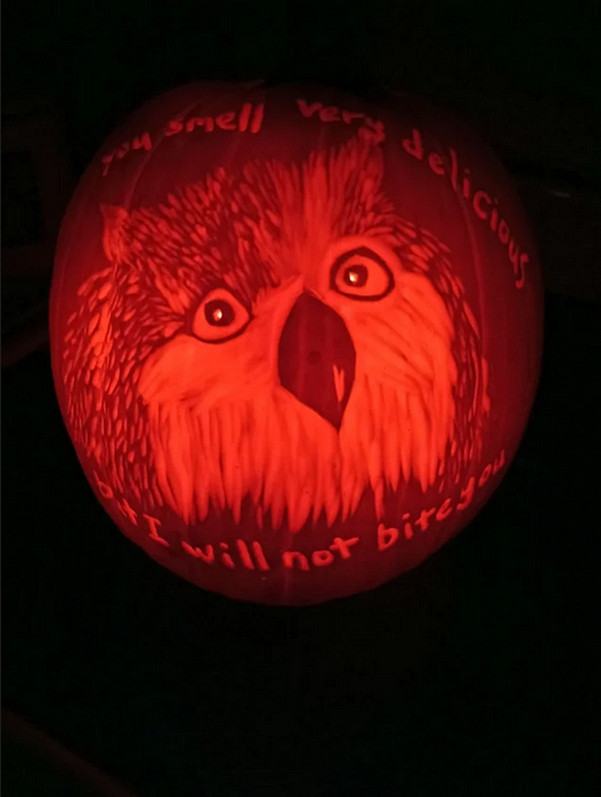 毫無違和感!國外玩家曬出《柏德之門3》主題南瓜燈 毫無違和感!國外玩家曬出《柏德之門3》主題南瓜燈