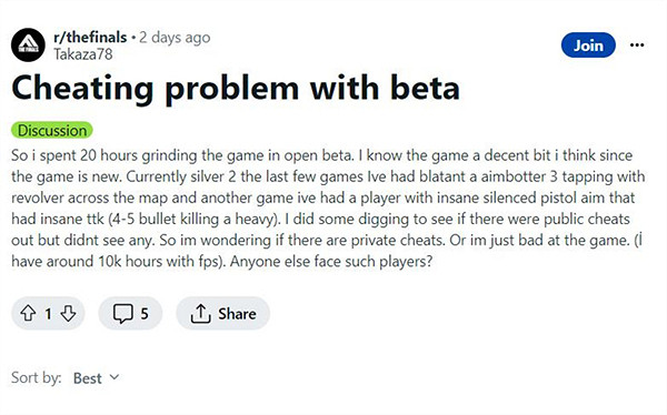 《決賽》雖然備受玩家好評 但仍存在外掛等諸多問題！