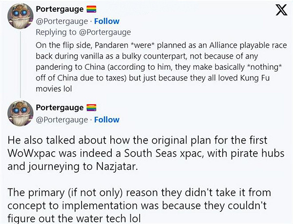 前《WOW》設計師透露：因女食人魔難做 而改選巨魔族