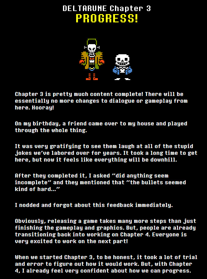 《傳說之下》作者新作第3章開發完成!遊戲發售計劃提前 《傳說之下》作者新作第3章開發完成!遊戲發售計劃提前