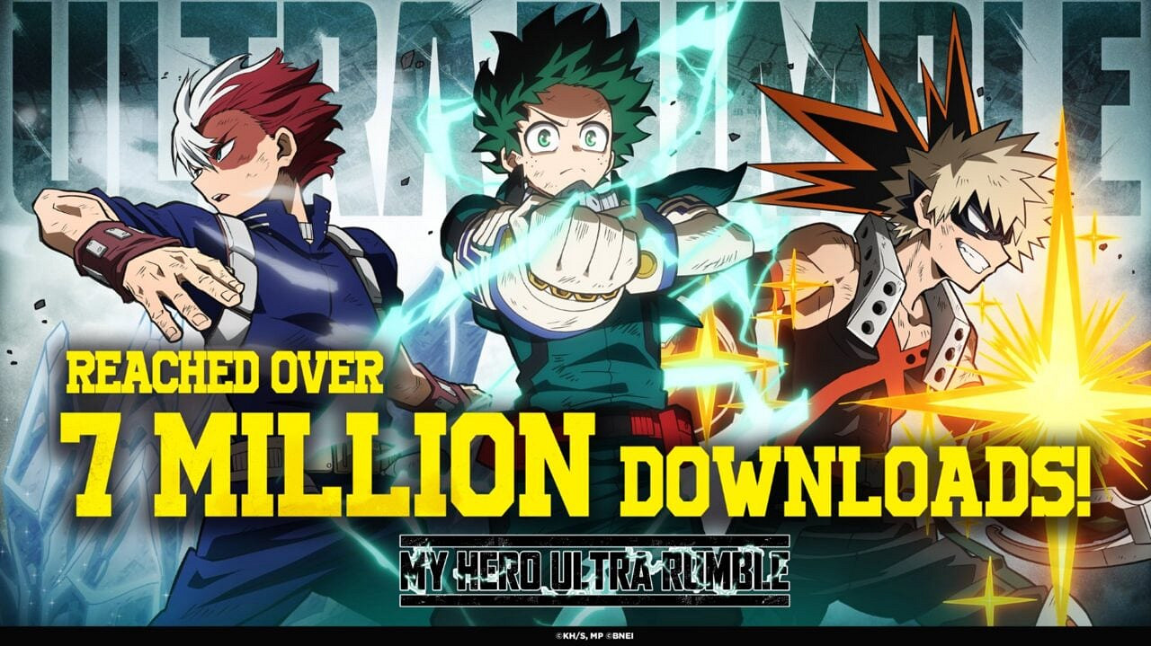 萬代《My Hero Ultra Rumble》下載人數突破700萬! 萬代《My Hero Ultra Rumble》下載人數突破700萬!