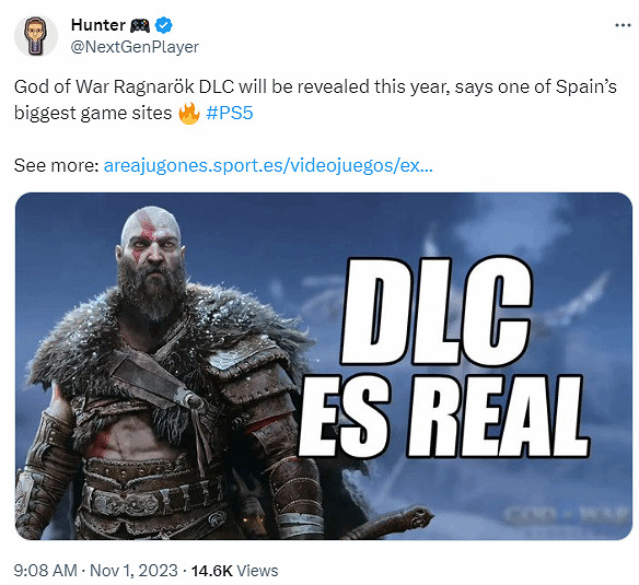 西班牙大型遊戲網站爆料《戰神5》DLC將於今年公布！