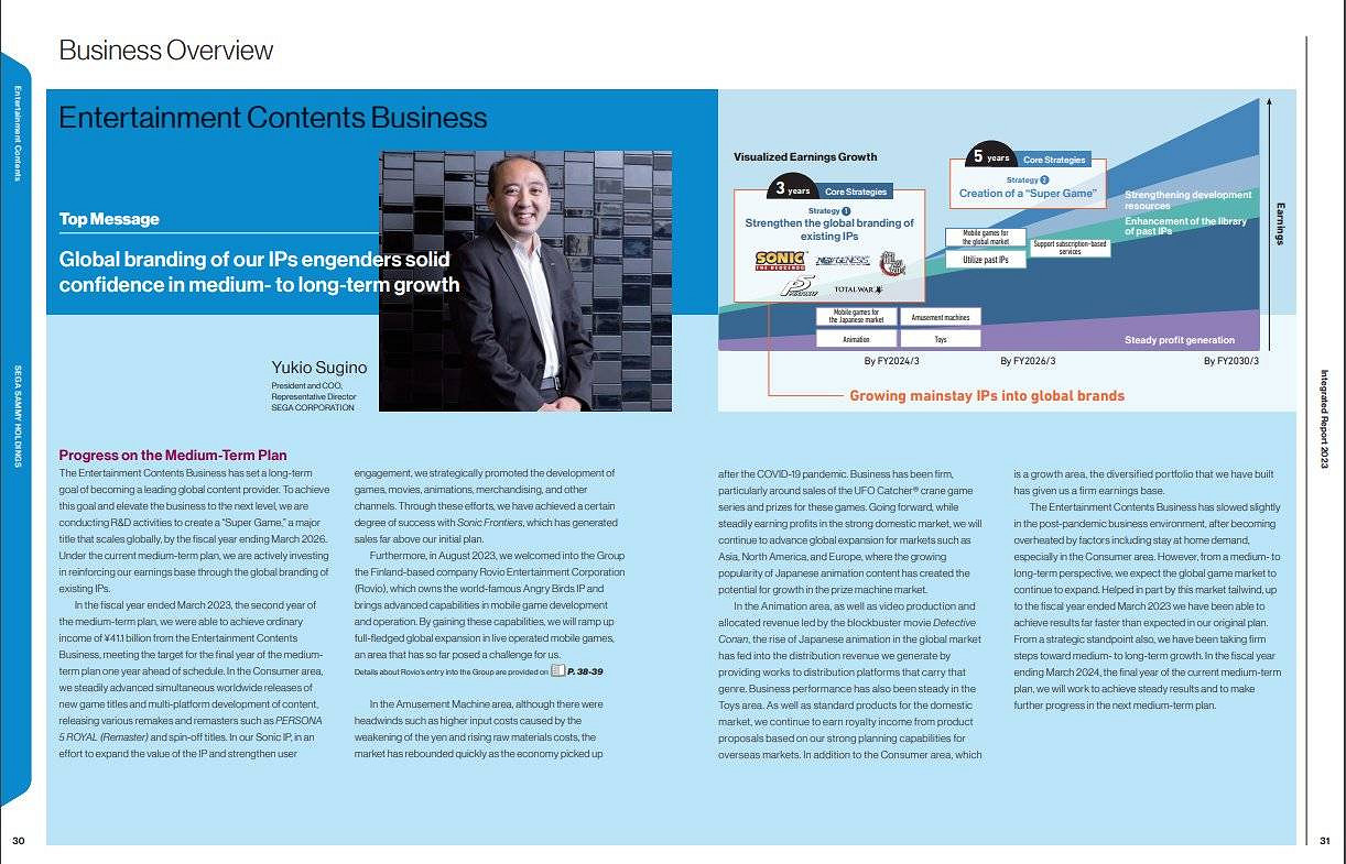 世嘉計劃在2026年3月底前推出第一款“超級遊戲”