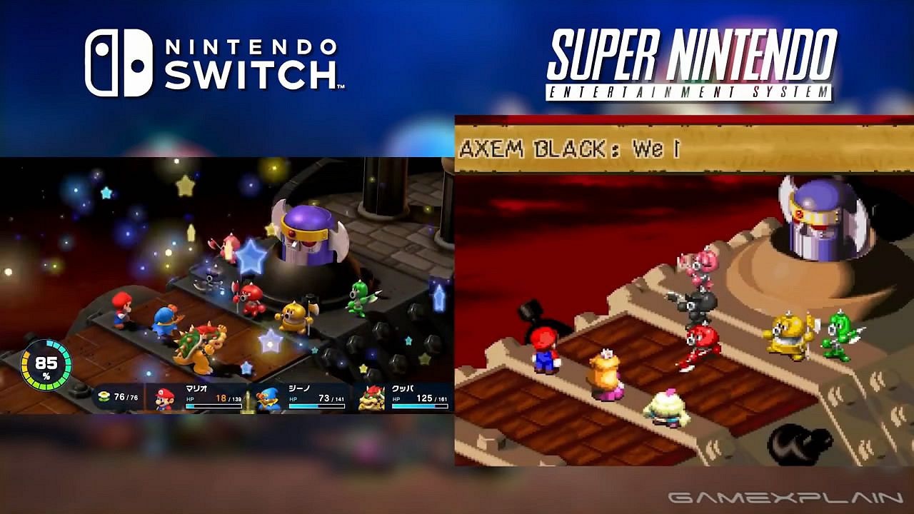 《超級瑪利歐RPG：重製版》與原版新對比影像公布！