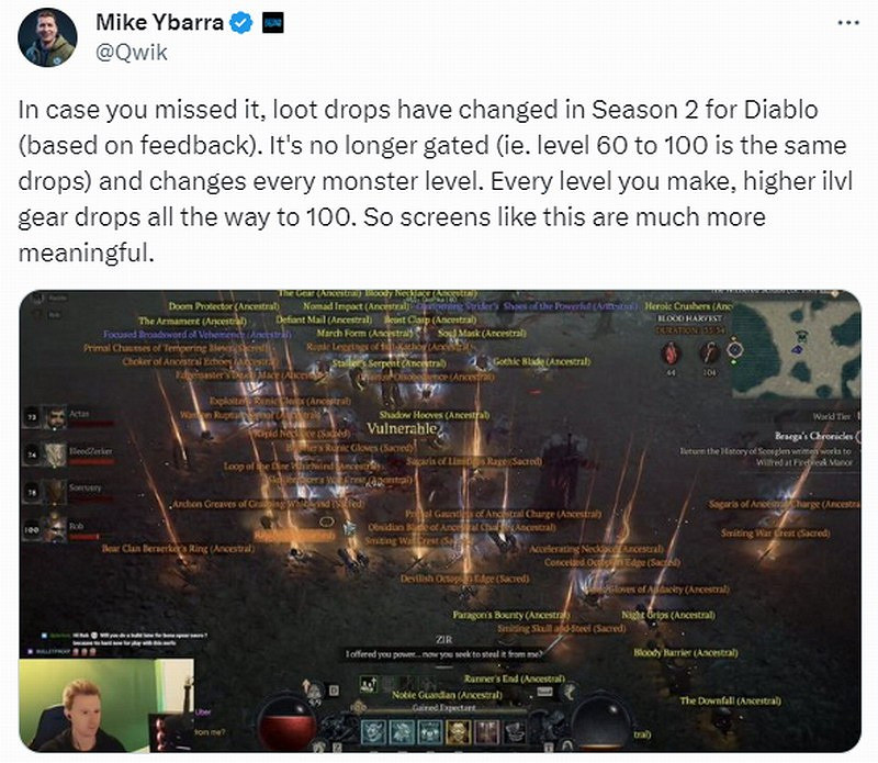 暴雪總裁賣力誇讚《暗黑4》:遊戲已經變好了! 暴雪總裁賣力誇讚《暗黑4》:遊戲已經變好了!