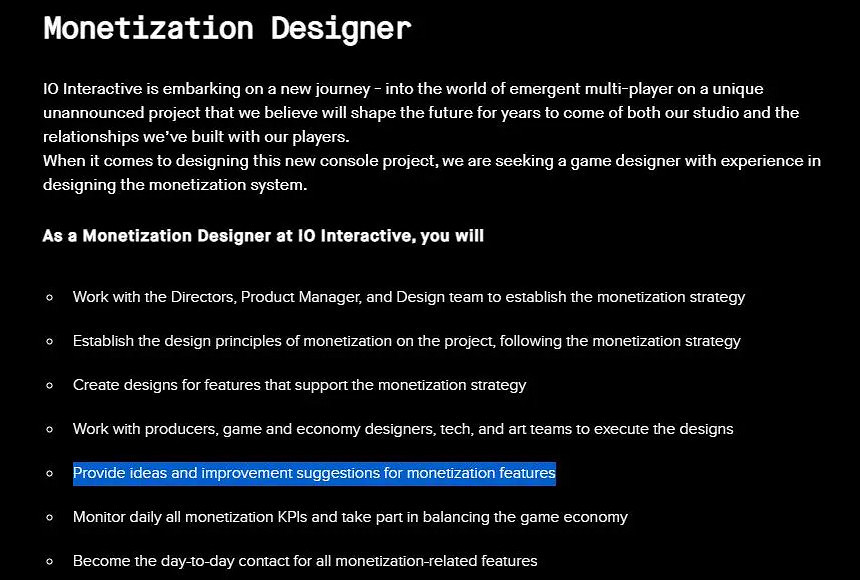 《殺手》系列開發商多人新作將有小額付費