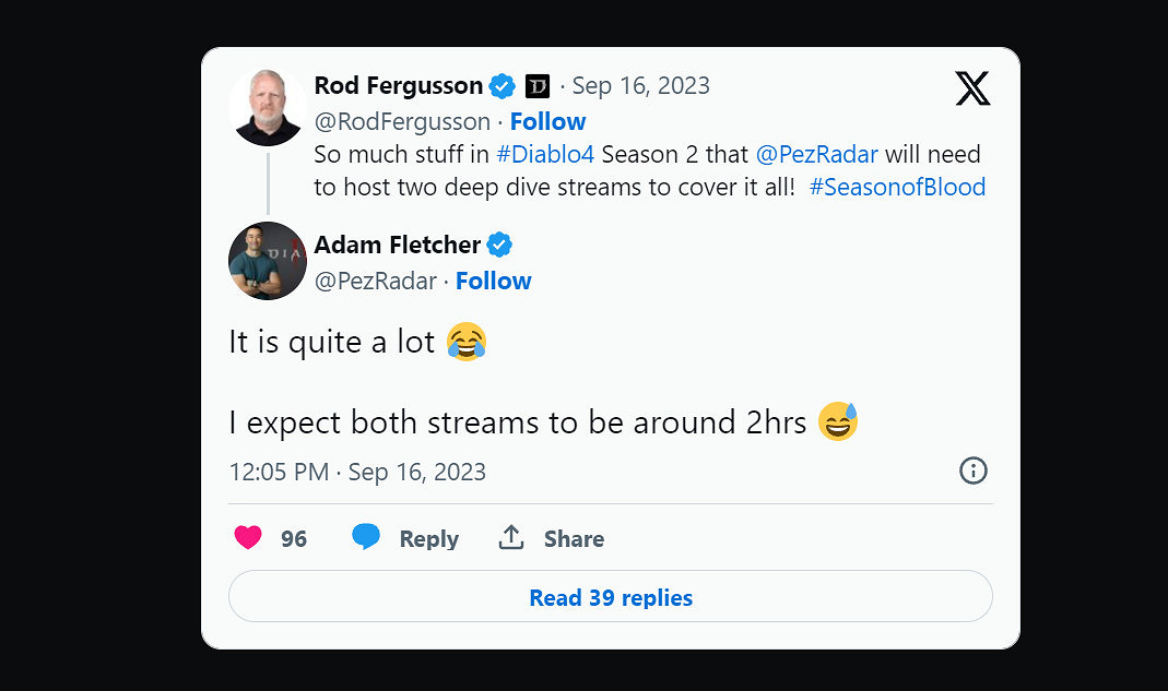 暴雪:《暗黑破壞神4》第二賽季內容太多了 需要多次直播 暴雪:《暗黑破壞神4》第二賽季內容太多了 需要多次直播