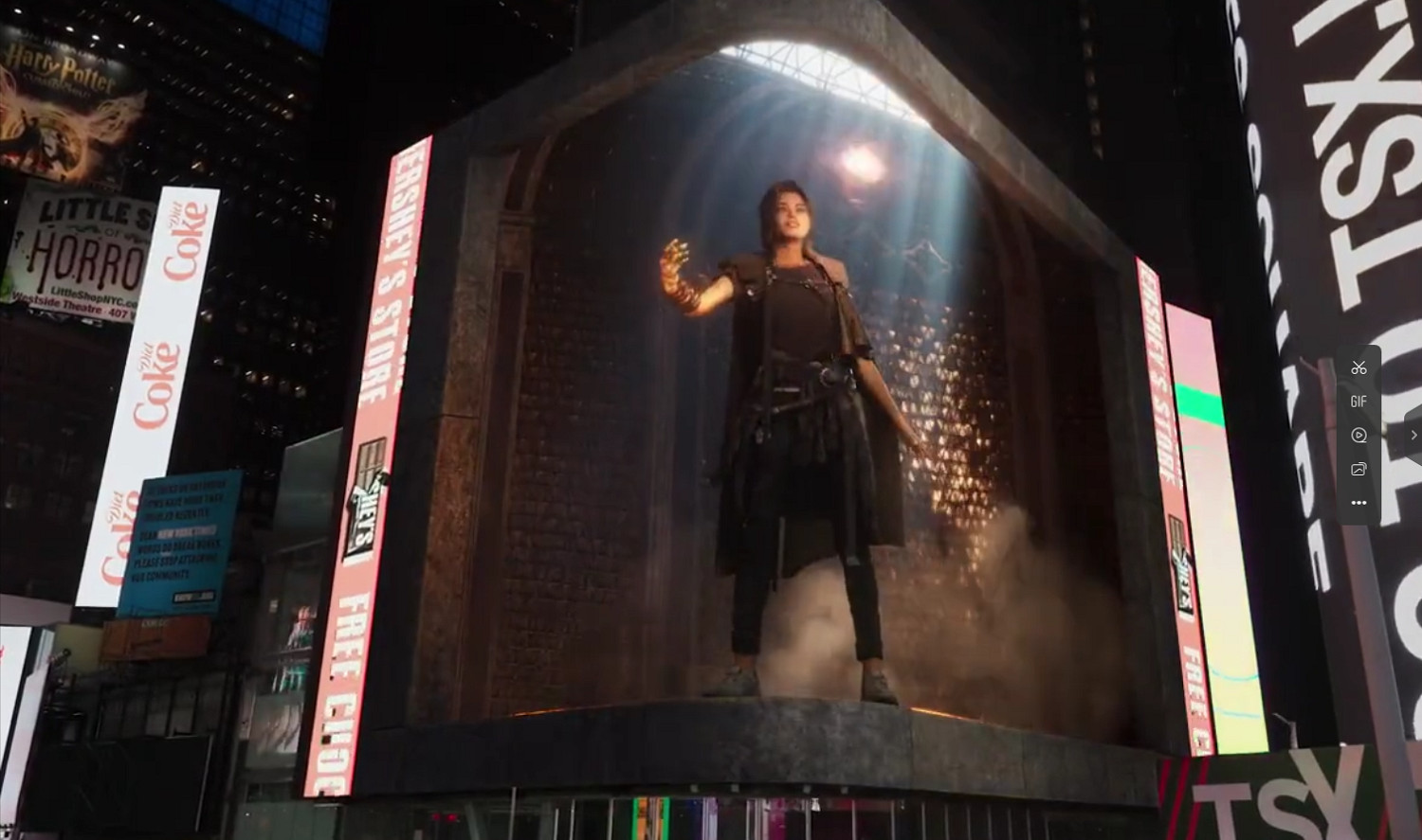 廣告比遊戲做的好!時代廣場出現《Forspoken》3D廣告 廣告比遊戲做的好!時代廣場出現《Forspoken》3D廣告