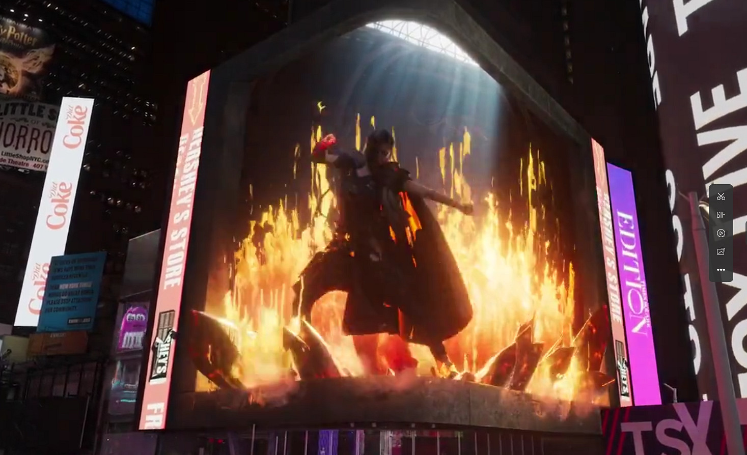 廣告比遊戲做的好!時代廣場出現《Forspoken》3D廣告 廣告比遊戲做的好!時代廣場出現《Forspoken》3D廣告