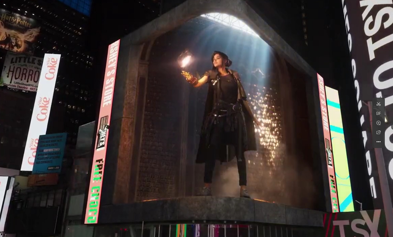 廣告比遊戲做的好!時代廣場出現《Forspoken》3D廣告 廣告比遊戲做的好!時代廣場出現《Forspoken》3D廣告