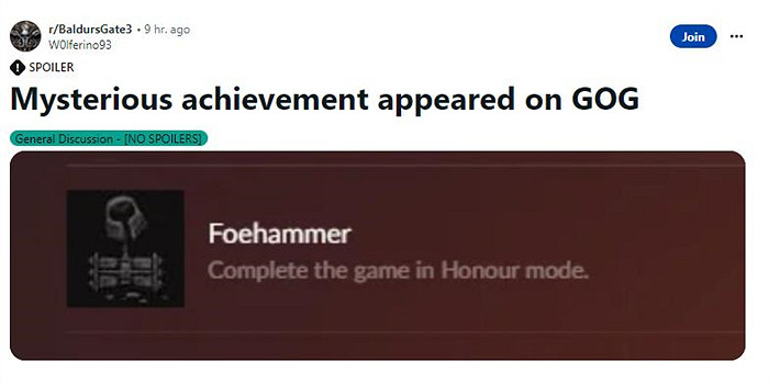 《博德3》將來有可能新增難度選項&quot;榮譽模式&quot;！類似原罪2