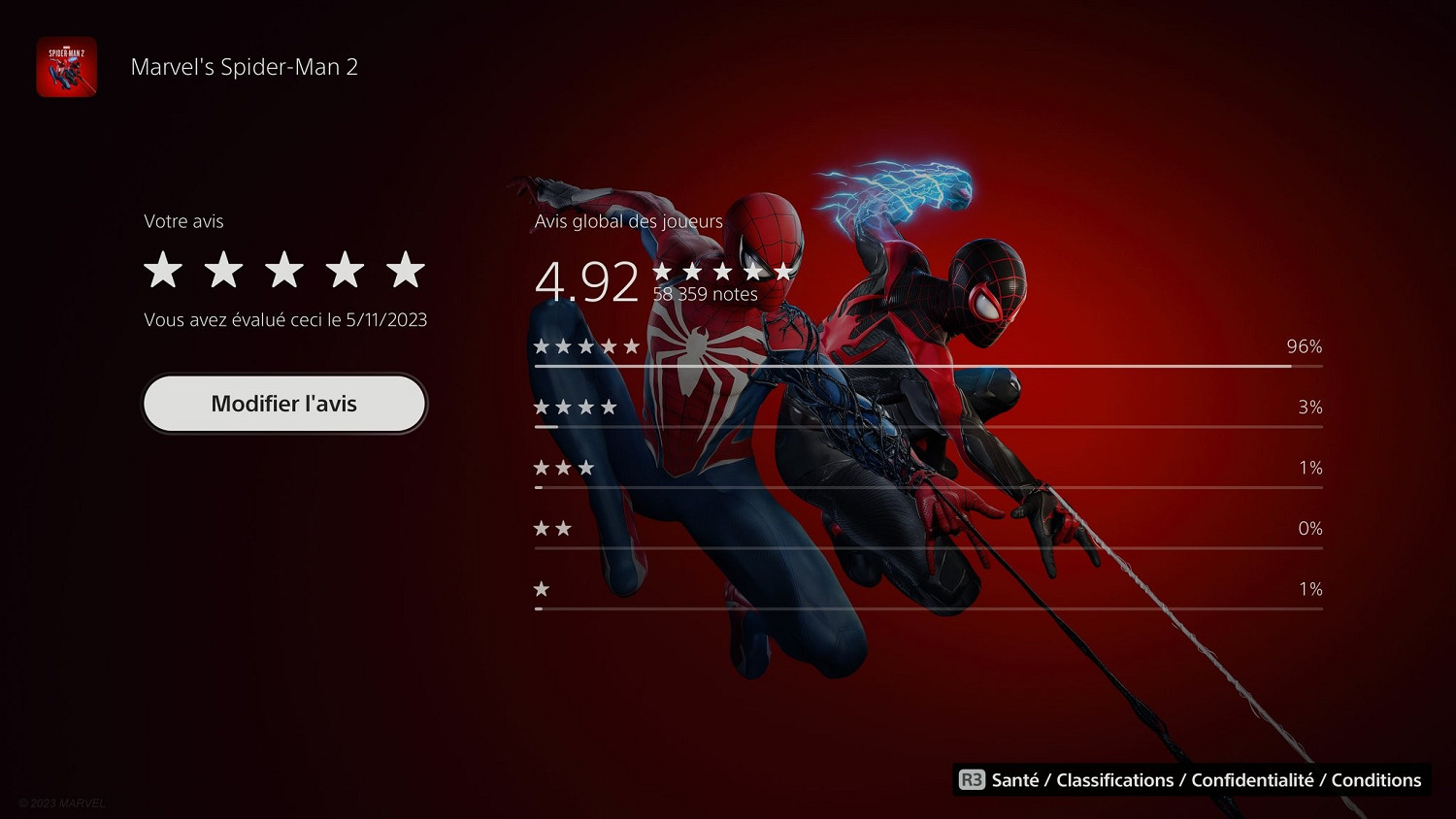 《漫威蜘蛛人2》PS商店超過96%玩家給出滿分好評! 《漫威蜘蛛人2》PS商店超過96%玩家給出滿分好評!