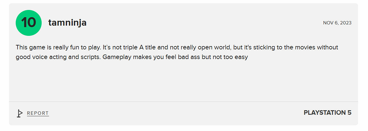 《機械戰警：暴戾都市》M站玩家評分9.1：粉絲向佳作