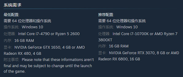 《機器戰警暴戾都市》配置要求 《機器戰警暴戾都市》配置要求