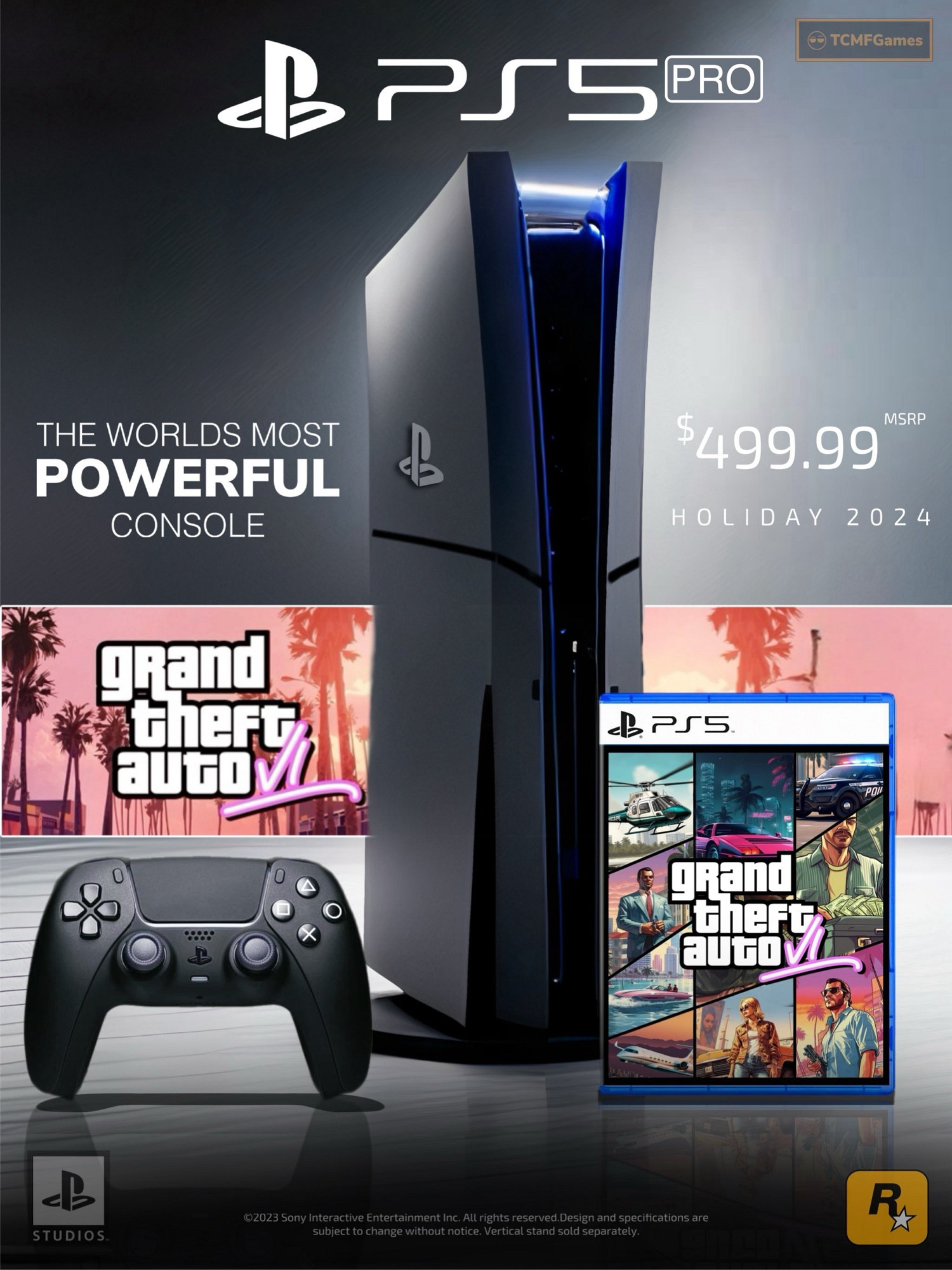 等不及了!GTA粉絲自製PS5 Pro《GTA6》捆綁包宣傳圖 等不及了!GTA粉絲自製PS5 Pro《GTA6》捆綁包宣傳圖