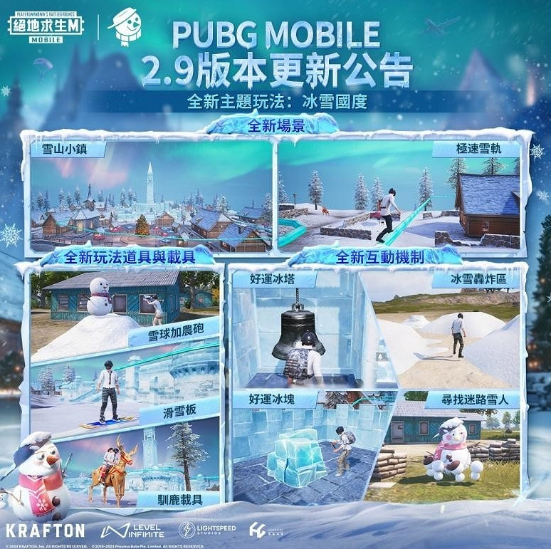 pubgm更新冰雪節活動 另附全方位遊戲下載和加速教學 pubgm更新冰雪節活動 另附全方位遊戲下載和加速教學
