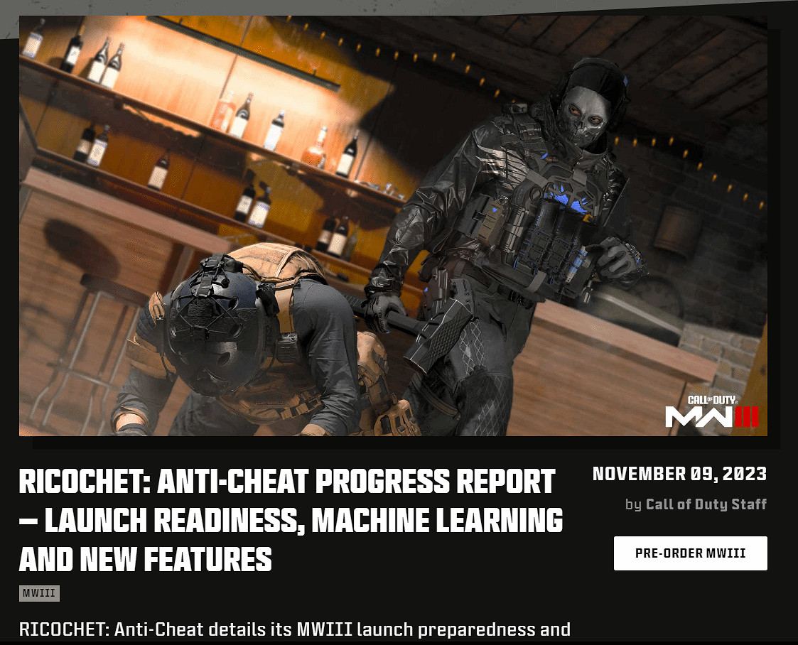 《現代戰爭3》新機制將嚴打作弊：可禁用開掛者降落傘