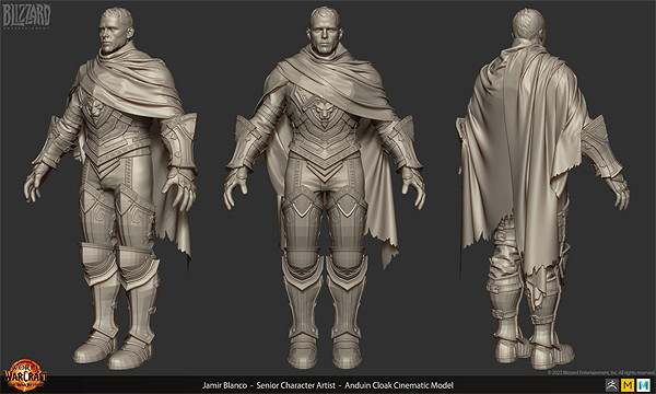 暴雪實力線上!《魔獸世界》設計師分享新CG安度因建模