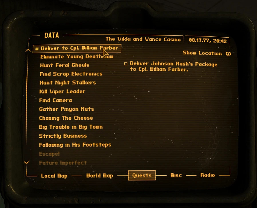 無休止的打工《輻射：新維加斯》任務動態生成MOD