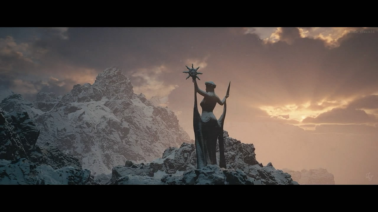 美輪美奐！藝術家虛幻5重製《上古卷軸5》“冬堡”