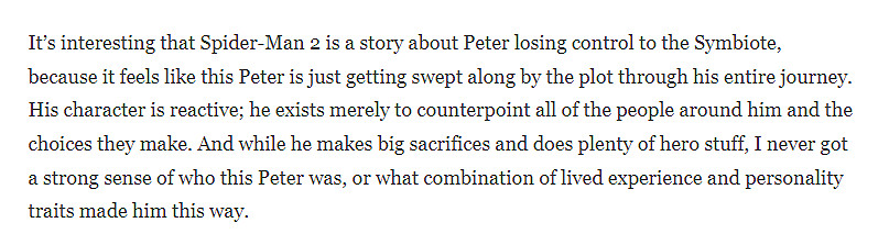 外媒發文吐槽《蜘蛛人2》彼得帕克:被劇情牽著鼻子走 外媒發文吐槽《蜘蛛人2》彼得帕克:被劇情牽著鼻子走
