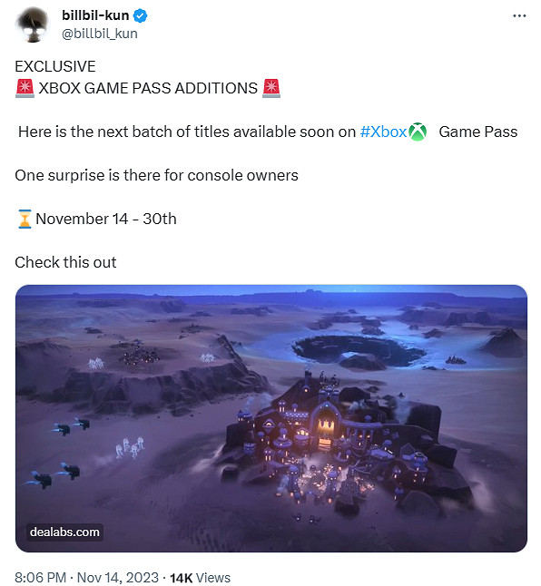 晚報:TGA各獎項提名公布 11月下旬 Xbox Game Pass (XGP) 遊戲曝光 晚報:TGA各獎項提名公布 11月下旬 Xbox Game Pass (XGP) 遊戲曝光