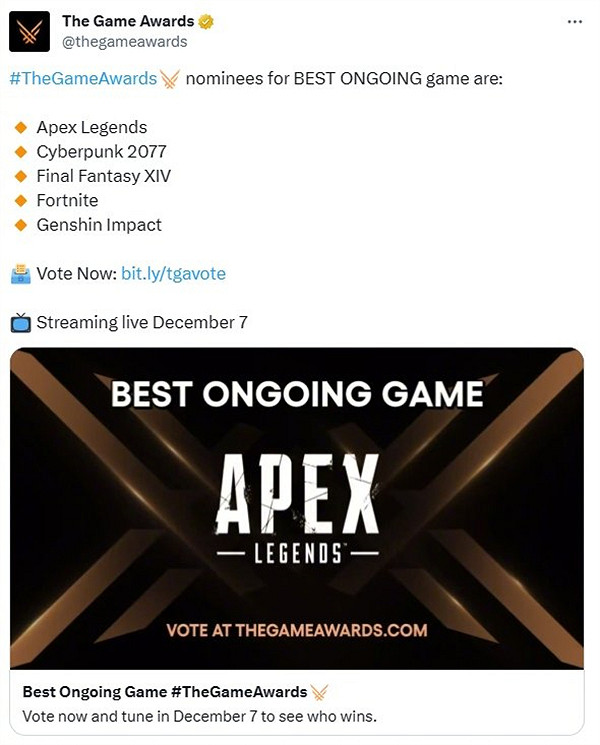 TGA23：米哈遊再獲提名！《崩鐵》入圍最佳移動遊戲