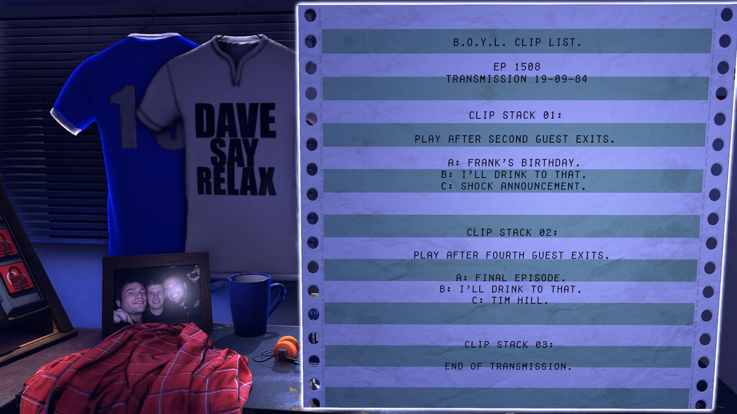 《不予播出》新DLC“生活點滴”發售 售價約新台幣156元