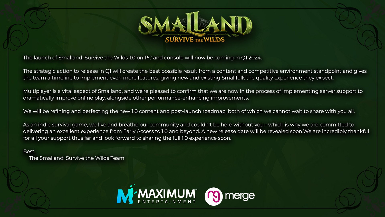 《小小世界》宣布跳票至2024年Q1發售 Steam特別好評