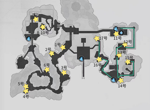 崩壞星穹鐵道綏園寶箱位置