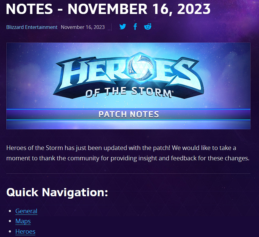 真要活？暴雪《風暴英雄》大型平衡性更新檔現已更新