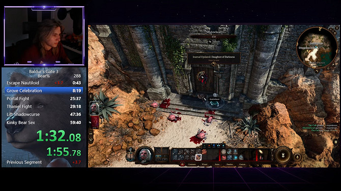 高玩的修養《柏德之門3》玩家50分鐘達成最速與熊修成正果 高玩的修養《柏德之門3》玩家50分鐘達成最速與熊修成正果