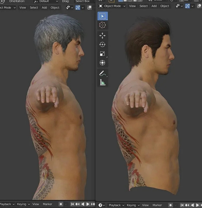 得癌日益消瘦？《人中之龍7外傳》VS《人中之龍8》桐生體型對比